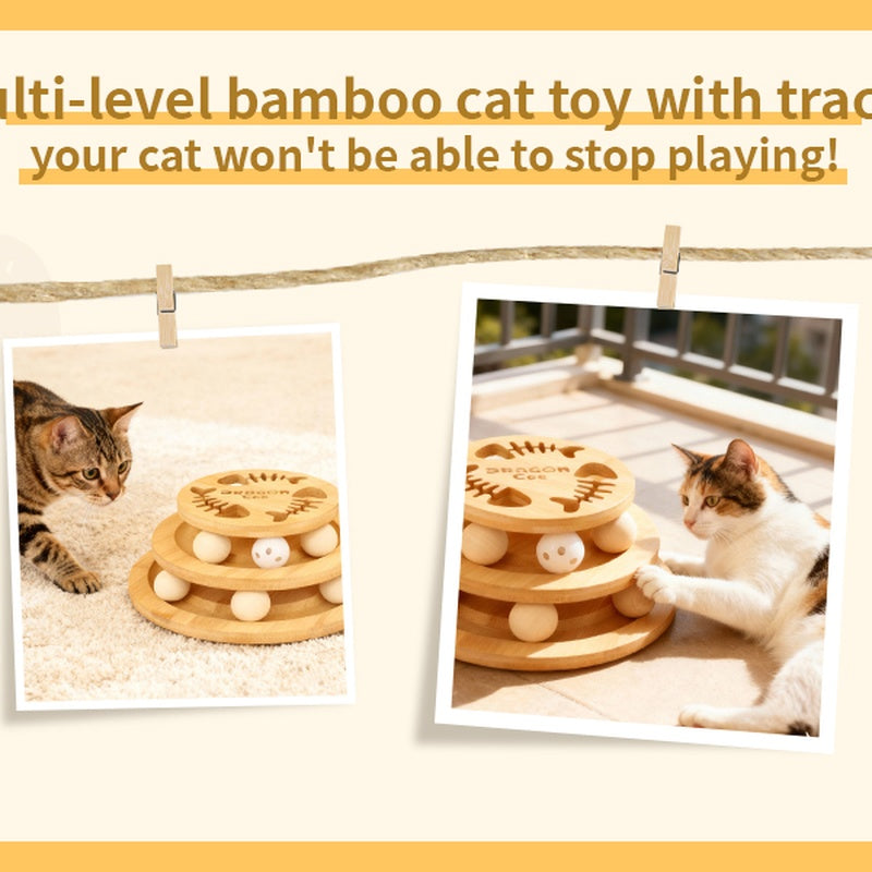 Cat Interactive Ball Track Toy