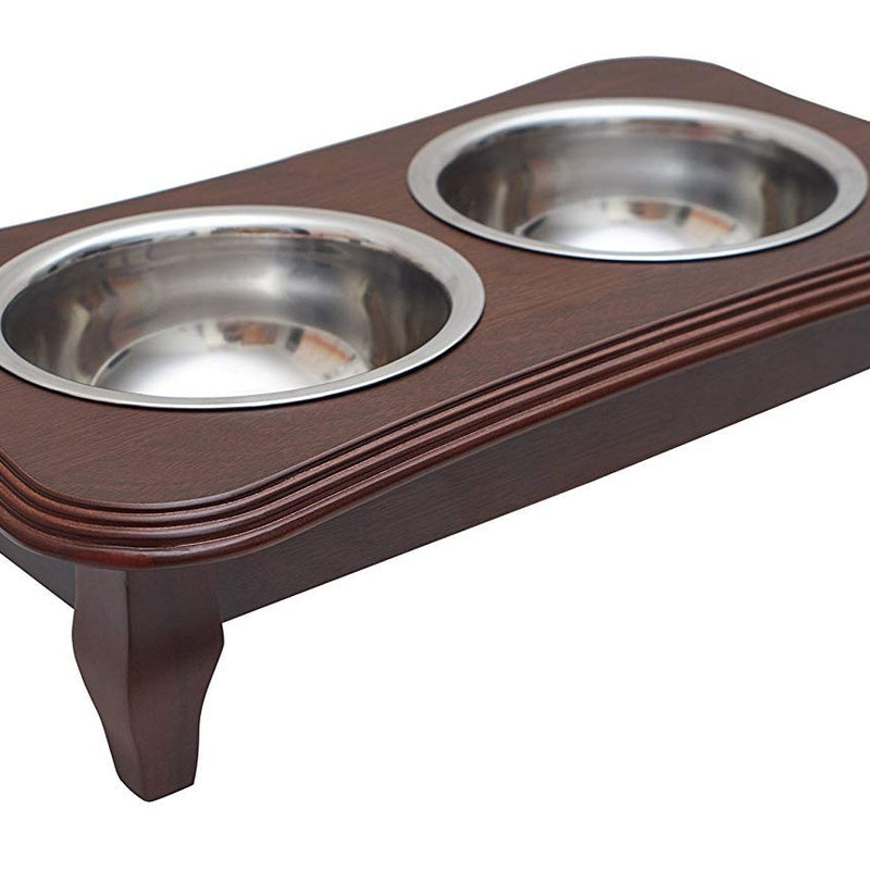 Luxury Adjustable Elevated Designer Dog Bowl Stand
