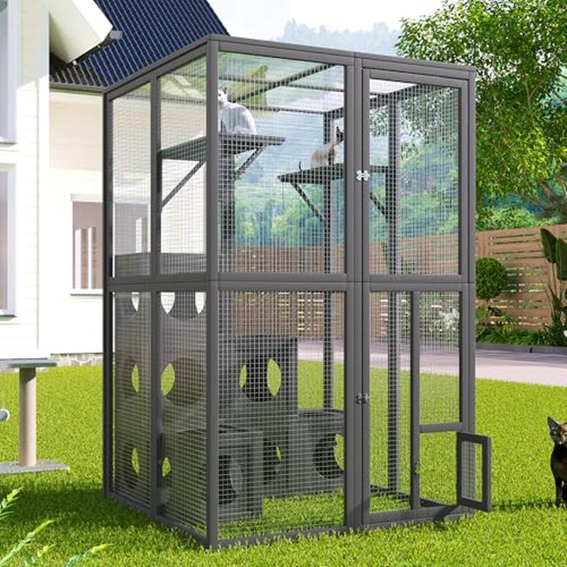Luxury Indoor-Outdoor Cat Enclosure Catio