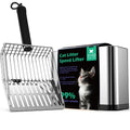Stainless Steel Cat Litter Scoop with Holder