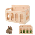 Wooden Wall-Mounted Rabbit Hay Feeder